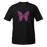 T-Shirt Purple Butterfly - Black