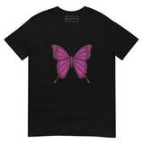 T-Shirt Purple Butterfly - Black