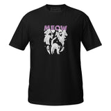 T-Shirt Ghost Cat Meow - Black