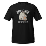 T-Shirt Gatto Pickpocket - Nero