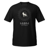 T-Shirt Leo Zodiac Sign - Black