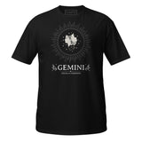 T-Shirt Segno Zodiacale Gemelli - Nero