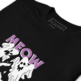 T-Shirt Ghost Cat Meow - Black