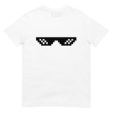 T-Shirt Thug Life Glasses - White