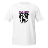 T-Shirt Ghost Cat Meow - White