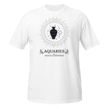 T-Shirt Aquarius Zodiac Sign - White